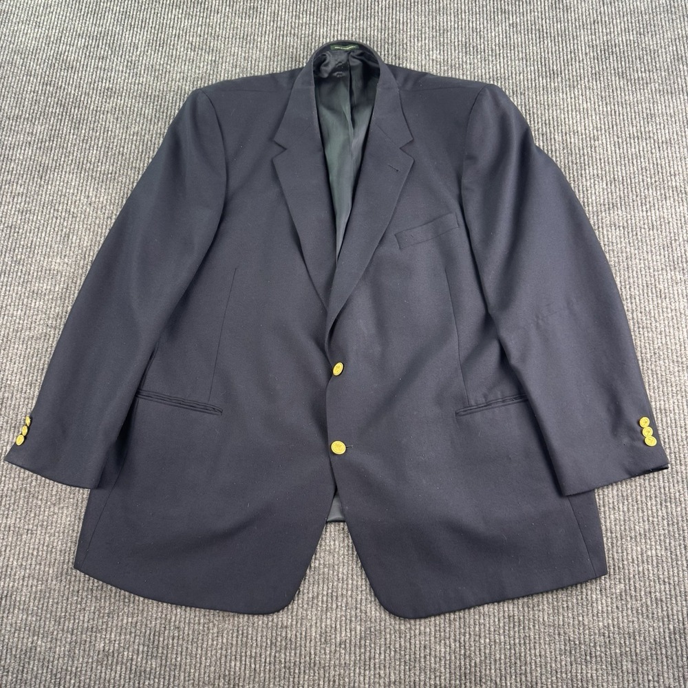 Vintage Palm Beach Blazer Men 54L Navy Wool Gold Buttons Big Tall South Africa